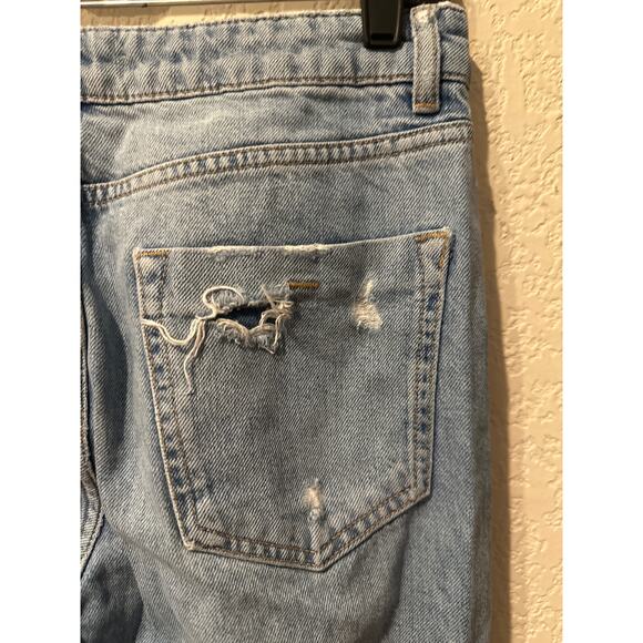 ⭐️ Women’s Zara Distressed Buttonfly Ankle Jeans. Size 4 - Picture 6 of 6
